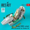 RESKIT RSU48-0142 MIRAGE 2000C COCKPIT WITH 3D DECALS FOR KINETIC KIT 1/48